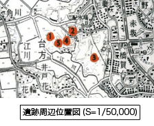 遺跡周辺位置図