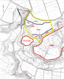 本佐倉城跡（VI郭・東光寺ビョウ）概略図