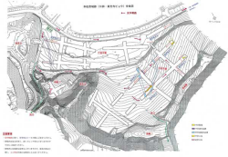 本佐倉城跡(VI郭・東光寺ビョウ)概略図